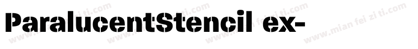 ParalucentStencil ex字体转换
